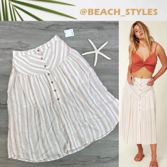 🔆O’NEILL🔆 SHANE STRIPE SKIRT - Picture 1 of 16